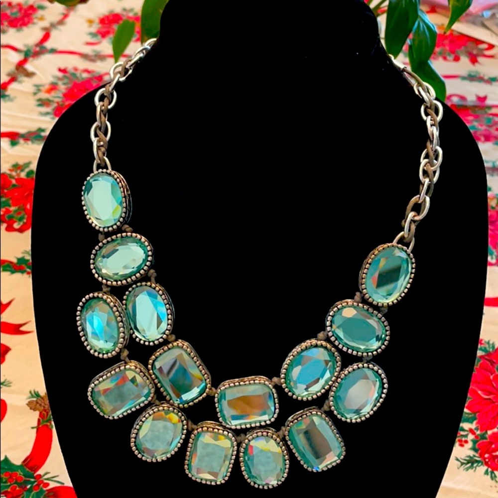 Aqua necklace.